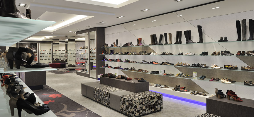 Dungelman Schuhe: Store Konzept Entwurf und Einrichtung - Schuhe