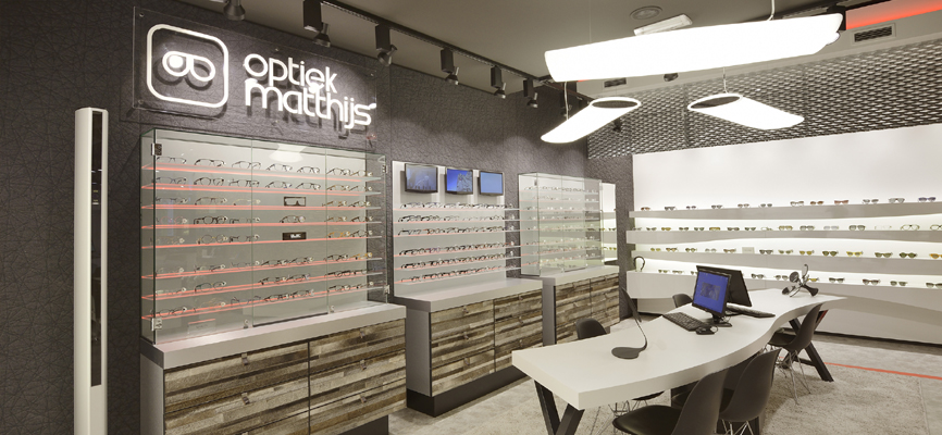 Matthijs Optik | Gent (BE): Einzigartige Einrichtung und Ladenbau Optik – - 